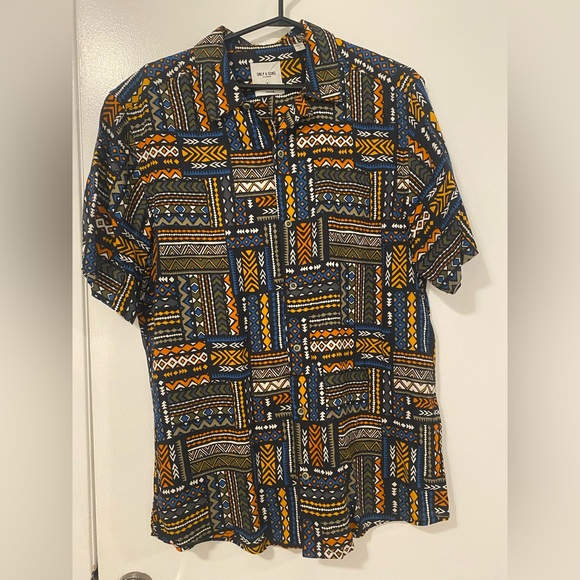 Only and Sons Men’s Button Up T-Shirt - Picture 4 of 7